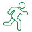 person running icon graphic