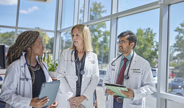 Group of physicians talking