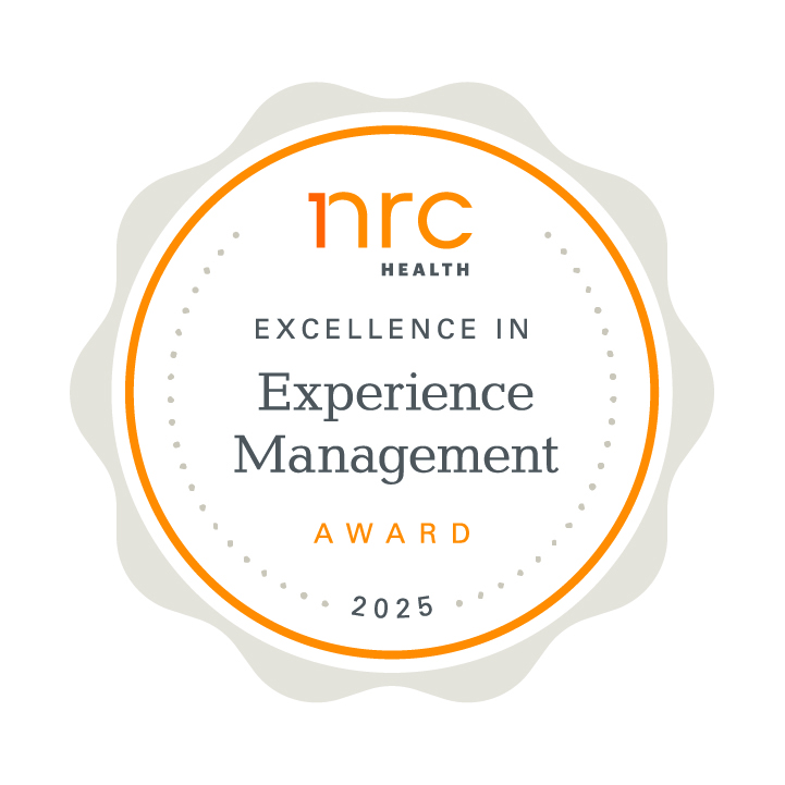 NRC Health Excellence in Experience Management award logo