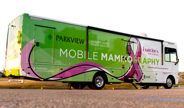 Francines Friends Mobile Mammography bus