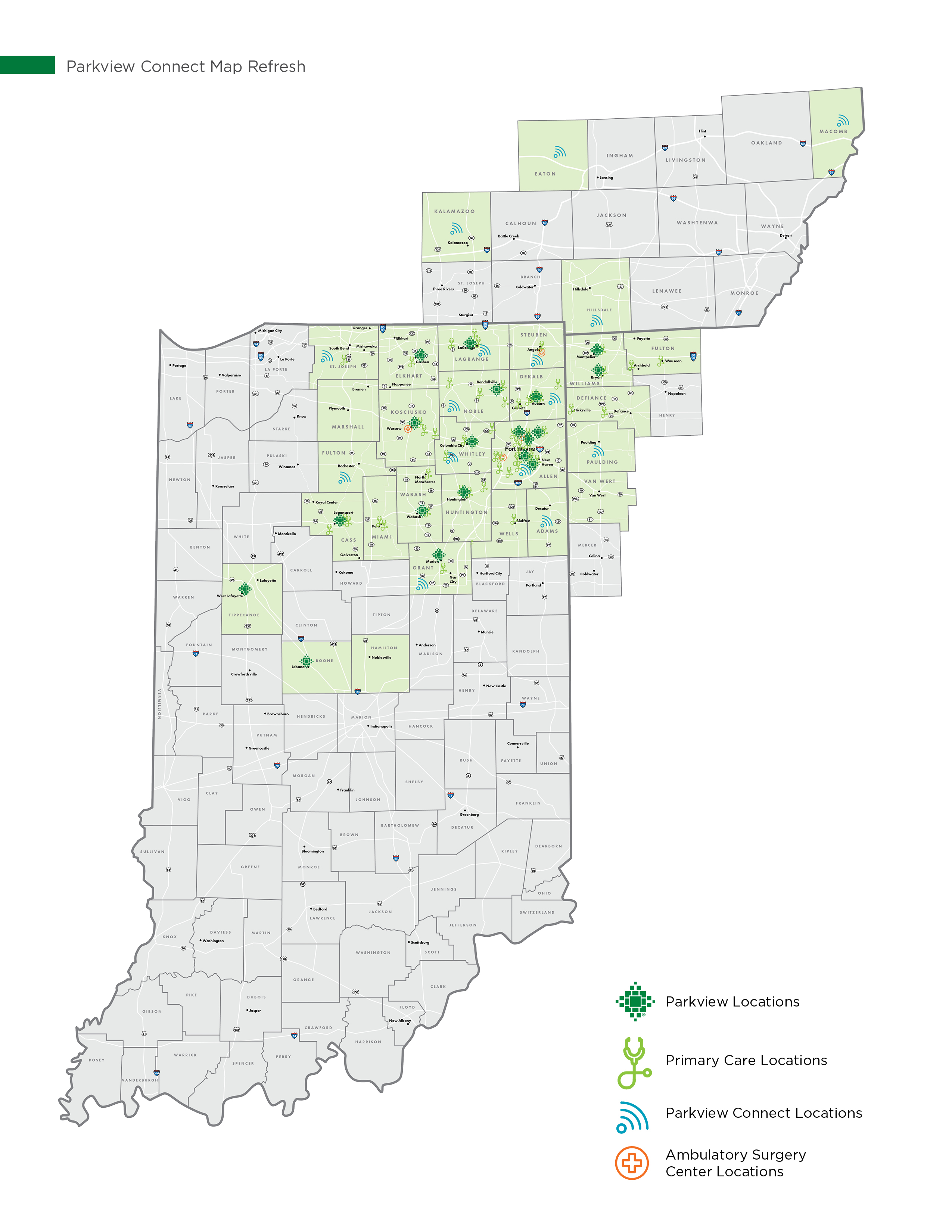 Parkview Connect Map