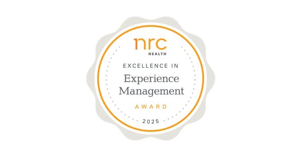 NRC Health Excellence in Experience Management award logo