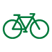 bicycle in a circle icon