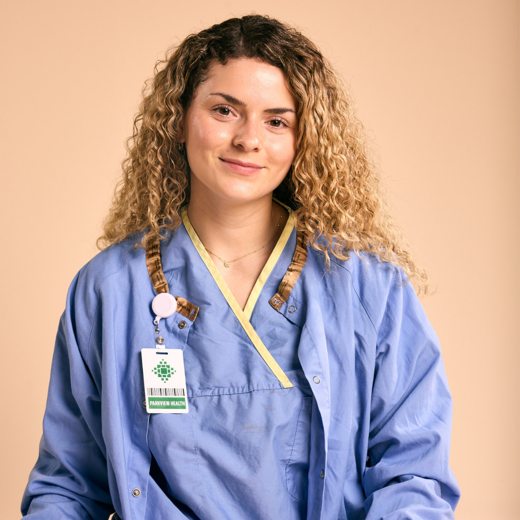 female nurse smiling