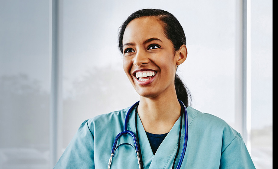 Smiling medical assistant