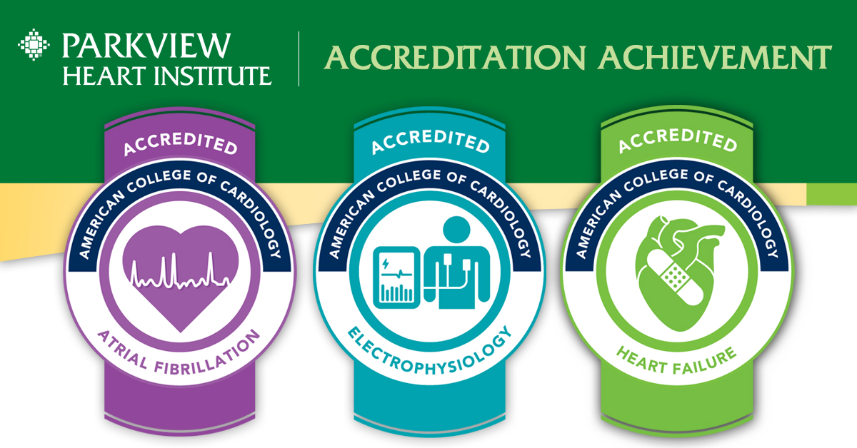 Parkview Heart Institute Accreditations