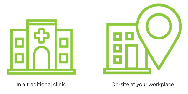 Location and hospital icon graphic
